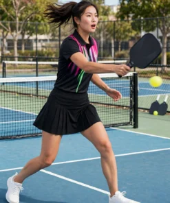 Áo Polo Pickleball Nữ AV Họa Tiết Neon - Thun Lạnh Co Giãn 4 Chiều - Ảnh 4
