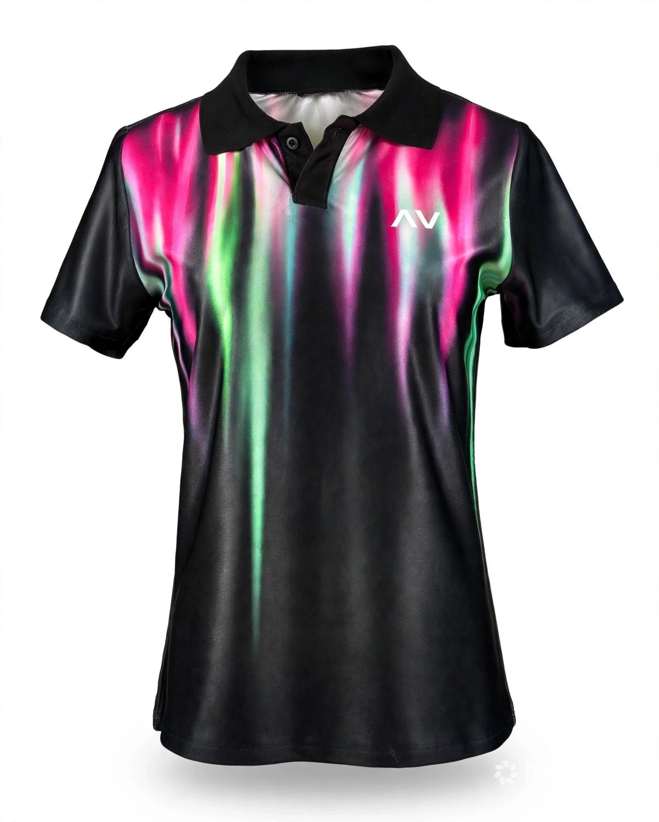 Áo Polo Pickleball Nữ AV Họa Tiết Neon - Thun Lạnh Co Giãn 4 Chiều