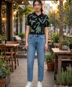 Polo AV Vệt Cọ Xanh Rêu
