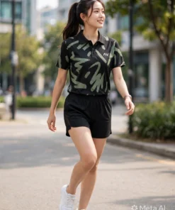 Polo AV Vệt Cọ Xanh Rêu - Ảnh 4